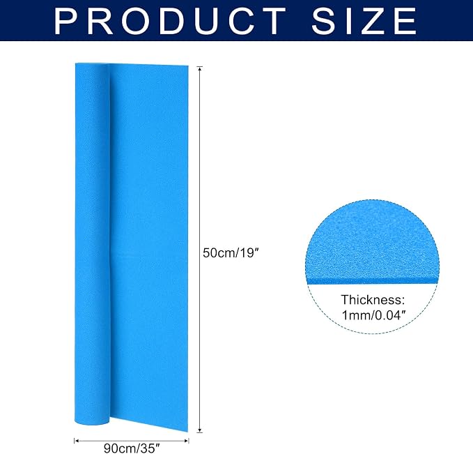 MECCANIXITY Foam Sheets Crafts 35x19 Inch 1mm EVA Craft Foam Paper Foam Sheets