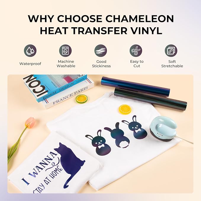 HTVRONT Chameleon HTV Heat Transfer Vinyl