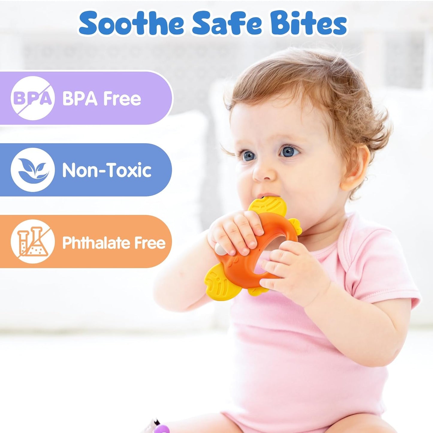 Baby Rattles 0-6 Months | Sensory Toys for Infants 3-6 Month, Wrist Rattle Socks, Foot Finder & Teething Toys | Newborn Toys Gift for Boys and Girls, Baby Shower Gifts Christmas Stocking Stuffers