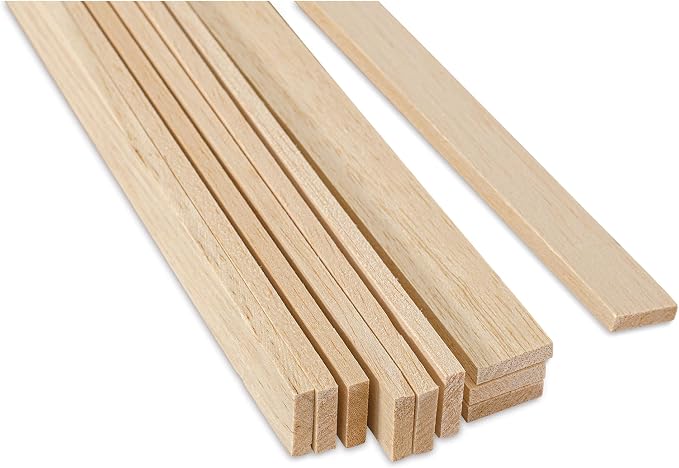 Balsa Wood 1/4" X 1" X 36"