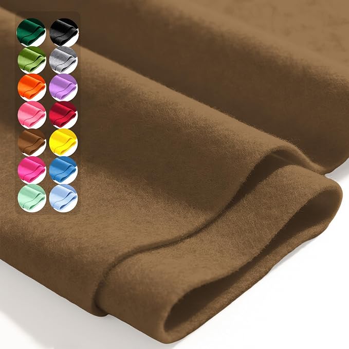 Friar Brown 36" X 36" Felt Fabric Sheet
