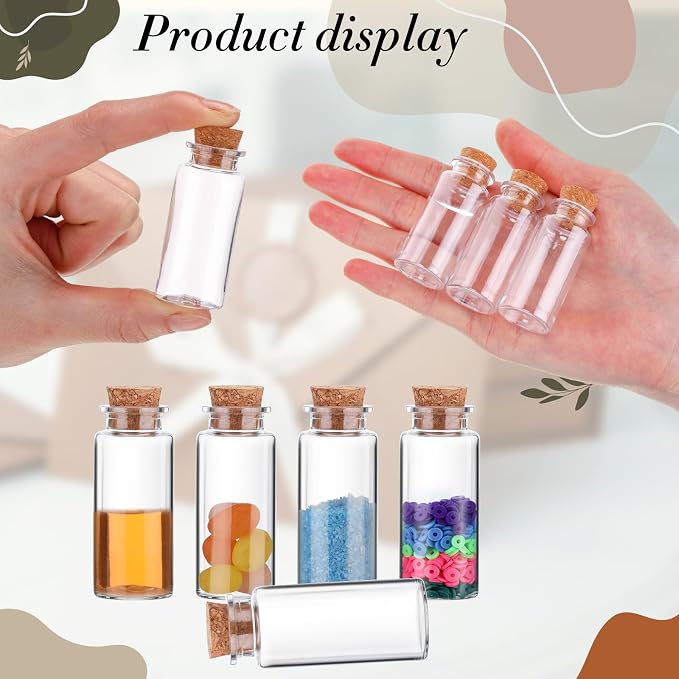Bokon 50 Packs Mini Plastic Bottles