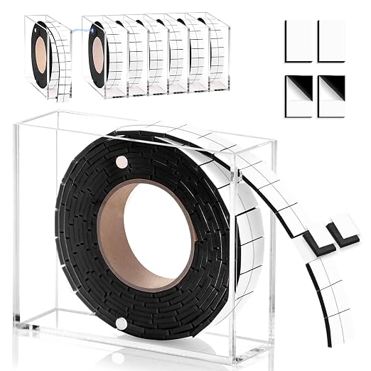 Double Sided Foam Tape for Crafts 0.4 X 0.5 in Pre Cut Double Sided Foam