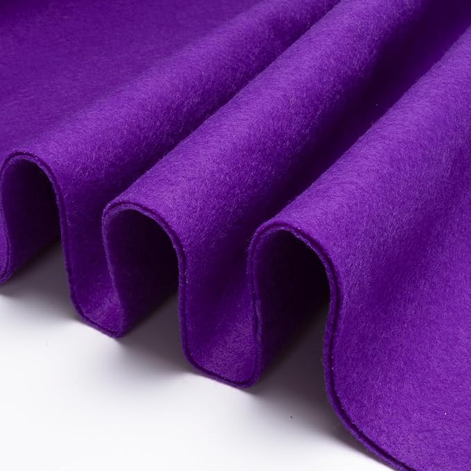 Purple Fabric Sheet 36" X 36", 1.4mm Thick Large Soft Durable Flexible Craft