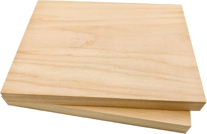 2PCS Unfinished Basswood Blocks