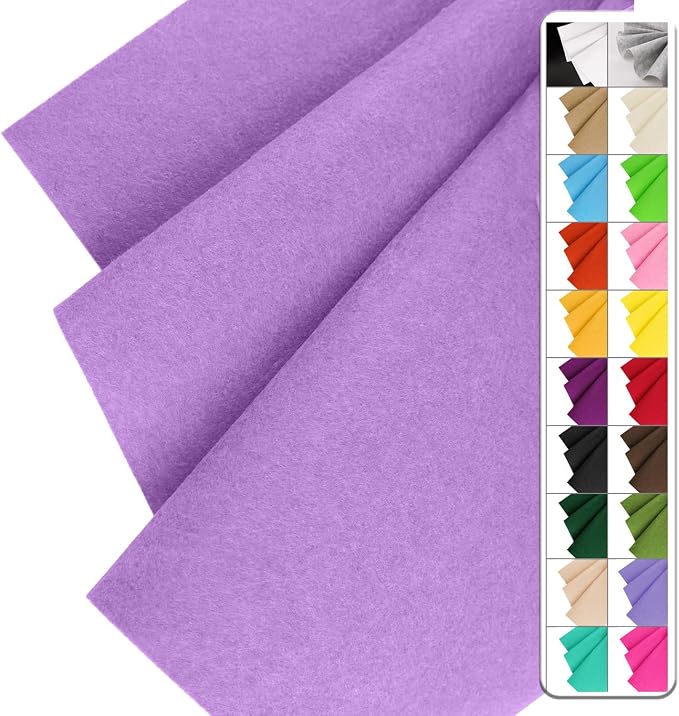 IONTACH 36" X 36" Stiff Felt Fabric 1.2mm Thick | Felt Sheet