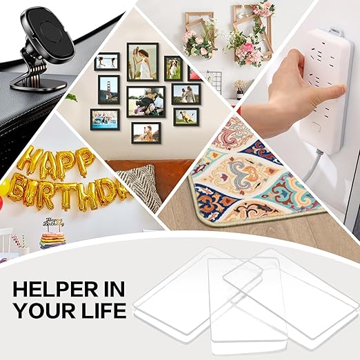 48PCS Nano Double Sided Adhesive Pads, Waterproof No Damage Removable Heavy