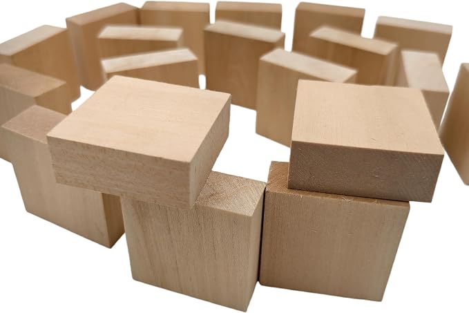 20PCS Basswood Carving Blocks, Whittling Wood Carving Kit, Unfinished Wooden