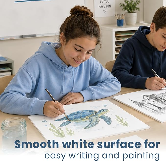 12 Pcs Foam Board 11X14 White Poster Board, Goefun 1/8 Inch Lightweight Acid