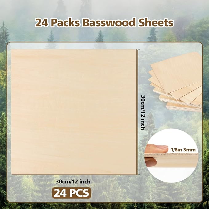 Adrattnay Basswood Sheets 3mm