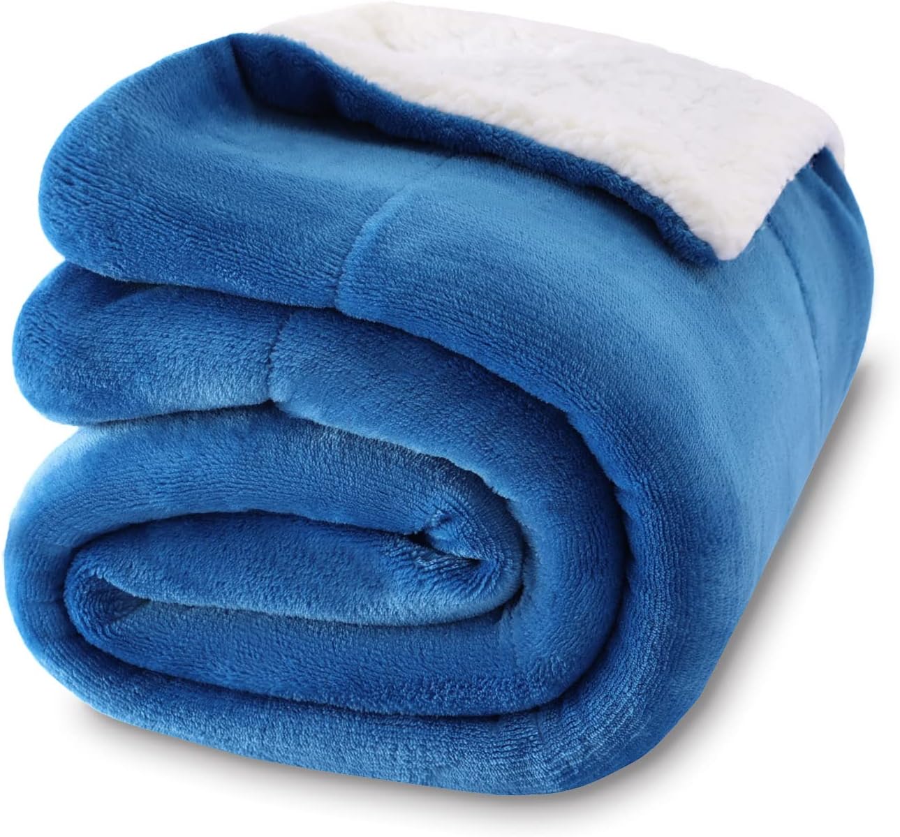NANPIPER Baby Sherpa Blanket,Warm Toddler Throw Blanket,Soft Newborn Fleece Blanket for Winter (Princess Blue,30x40 inches)