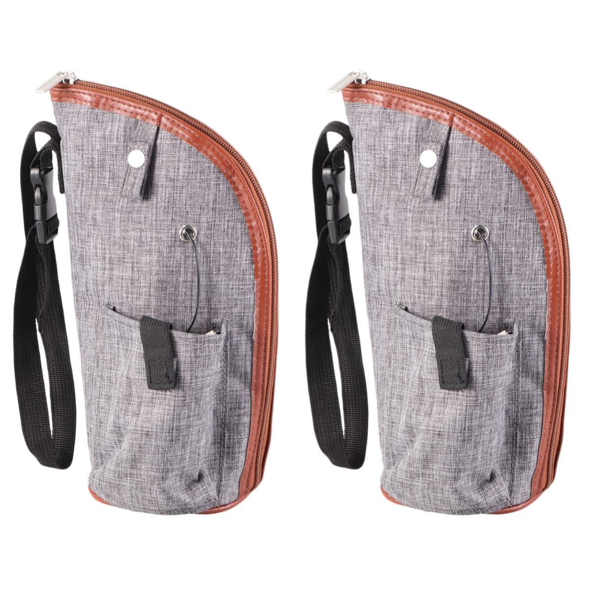 2sets USB Bottle Warmer Heater with Automatic Temperature Control Portable Travel Cup Cover for Car Use Go Feeding Grey