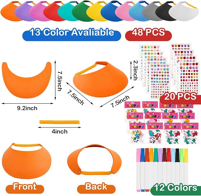 Outus 69 Pcs Assorted Craft Decorations