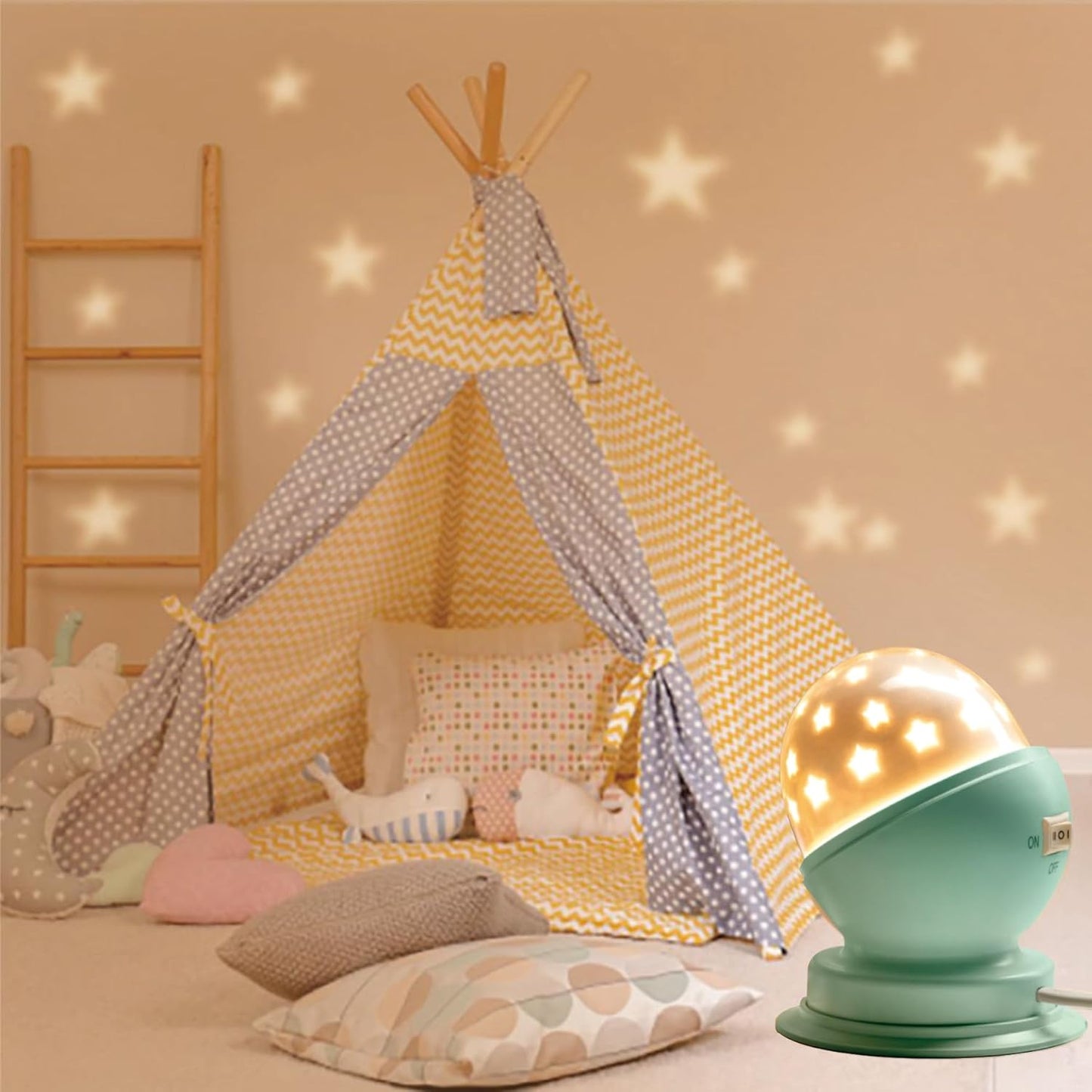 Star Night Light for Kids Girls Night Light Starry Night Light Projector Plug in with Timer,1 Pack,3000K,Green