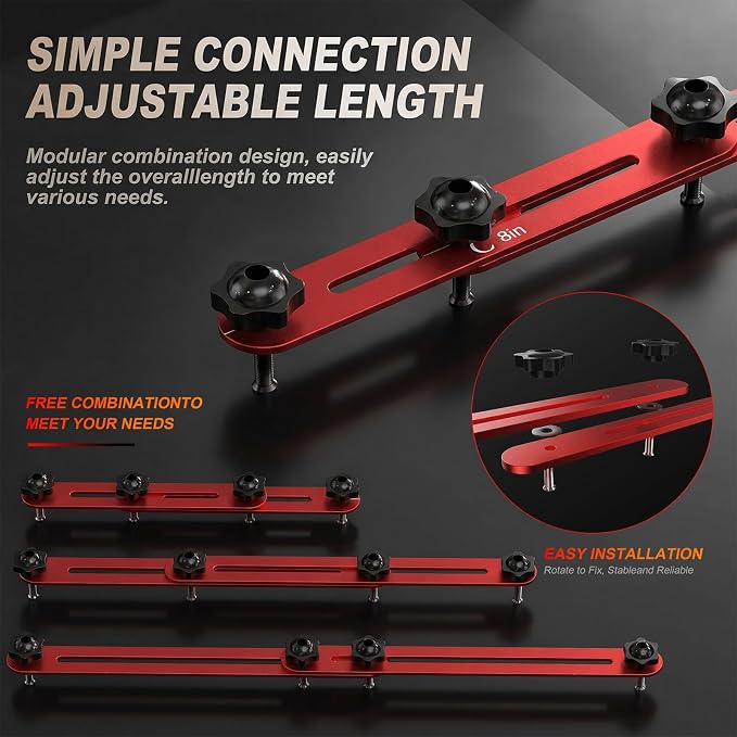 Stair Tread Template Tool, Dual-Lock Adjustable Stair Gauge | 8-60 in