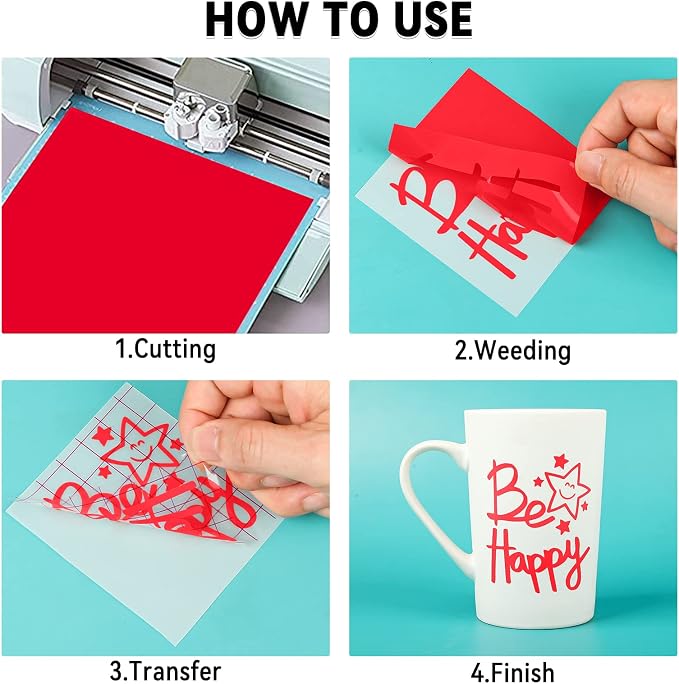 Lya Vinyl Red Permanent Vinyl for Cricut