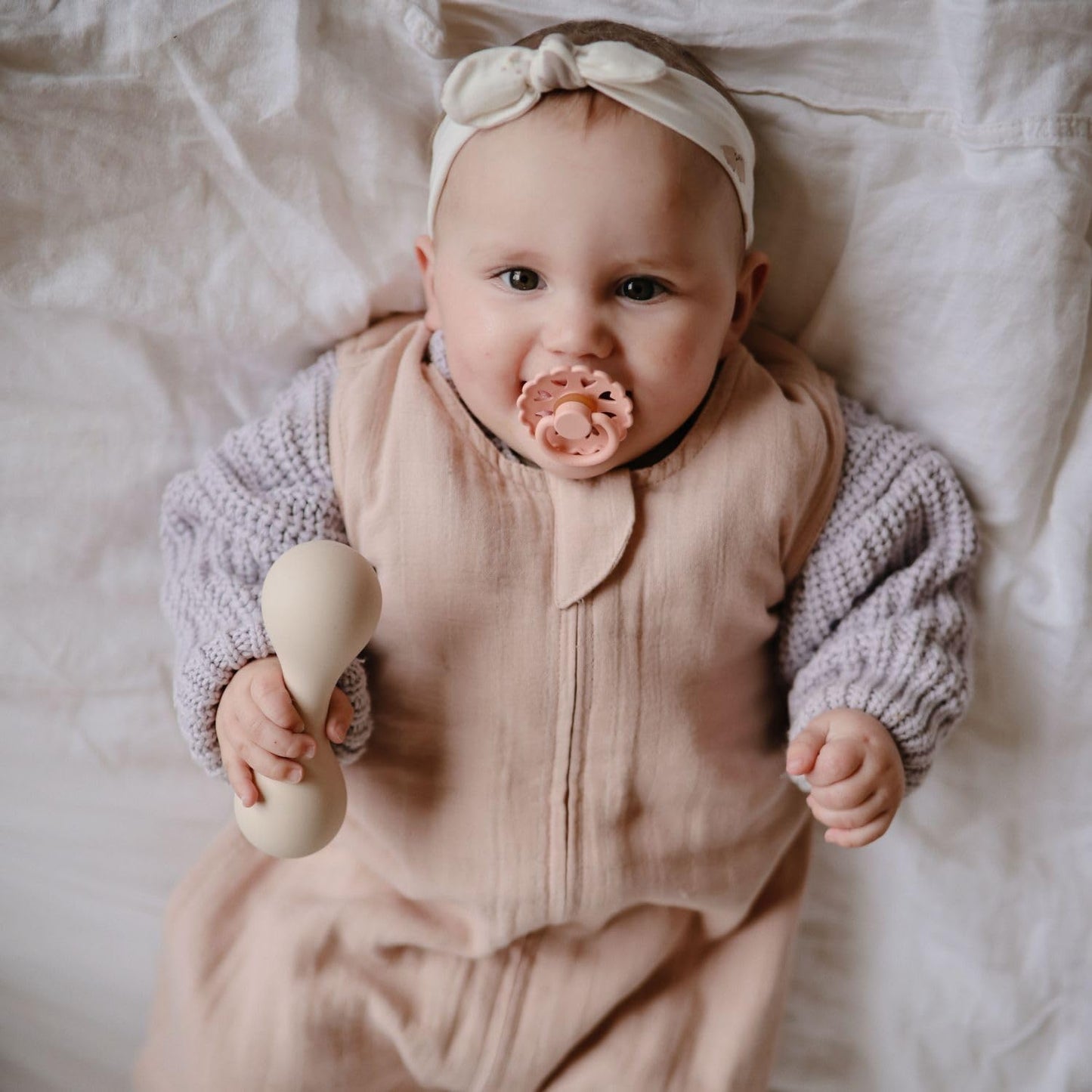 FRIGG SilkySoft Silicone Baby Pacifier 4-Pack Sunset Bliss | Made in Denmark | BPA-Free (6-18 Months)