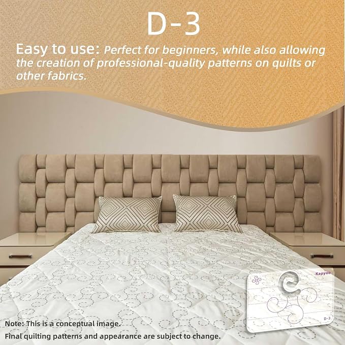 3Pcs Free Motion Quilting Templates