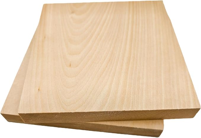 2PCS Unfinished Basswood Blocks