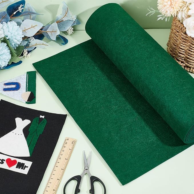 BENECREAT 78.7x15.7inch Felt Roll, 3mm Thick Nonwoven Felt Roll