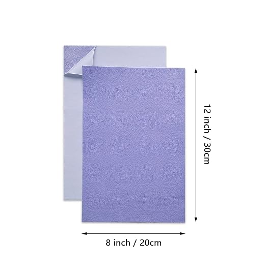 Jtnohx Self Adhesive Felt Sheets, 12 Pieces Felt Fabric