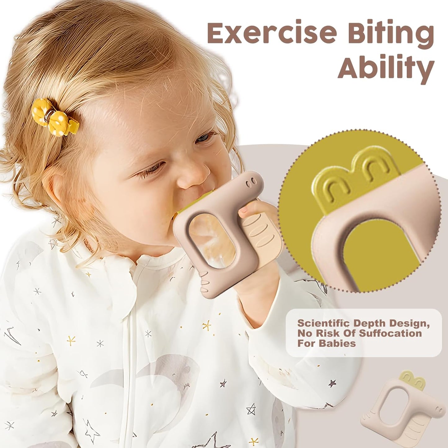 6 Pieces - Teething Toys for 0-6 Months, Rattle Newborn Toys With Bells, Grab Shaker, Teethers 0-3-6-12 Months, Baby Rattles 0-3 Months Gifts for Boys & Girls