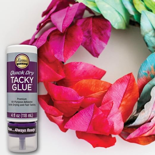 Aleene's Quick Dry Tacky Glue for Crafts in Always Ready Bottle, Dries Extra