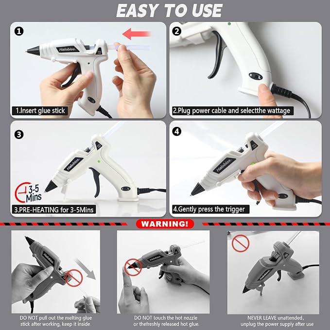 Halobios Mini Dual Temp Hot Glue Gun