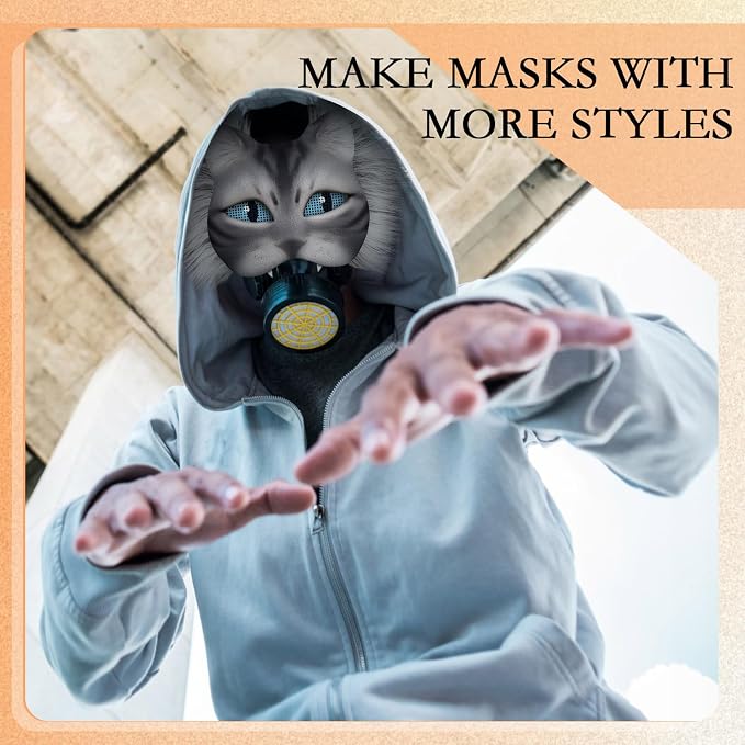 Seenelling DIY Therian Mask Kit Blank Cat Mask