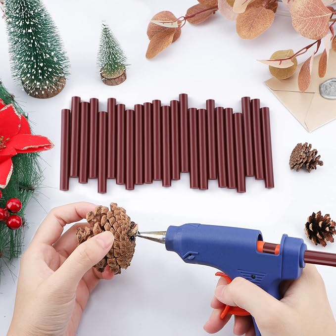 ENPOINT Wine Red Hot Glue Sticks, Sealing Wax Adhesive Sticks
