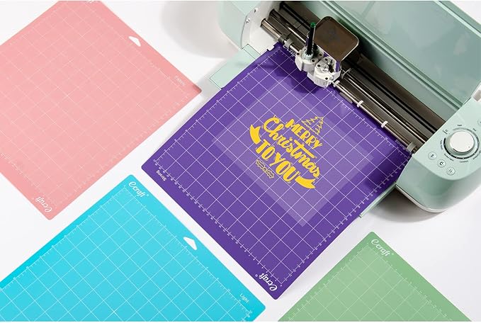 Ecraft 8-Pack 12x12 Cutting Mats, Standard/Strong/Light/Fabric Adhesive
