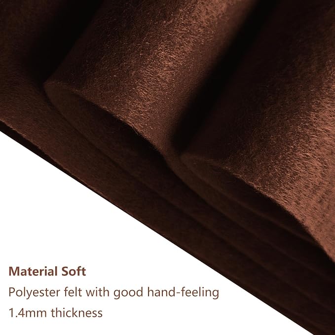 Jtnohx Color Felt, 1 Square Yard Felt Fabric, 1.4mm Flexible Craft Felt Sheets
