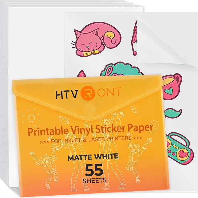HTVRONT Printable Vinyl Sticker Paper