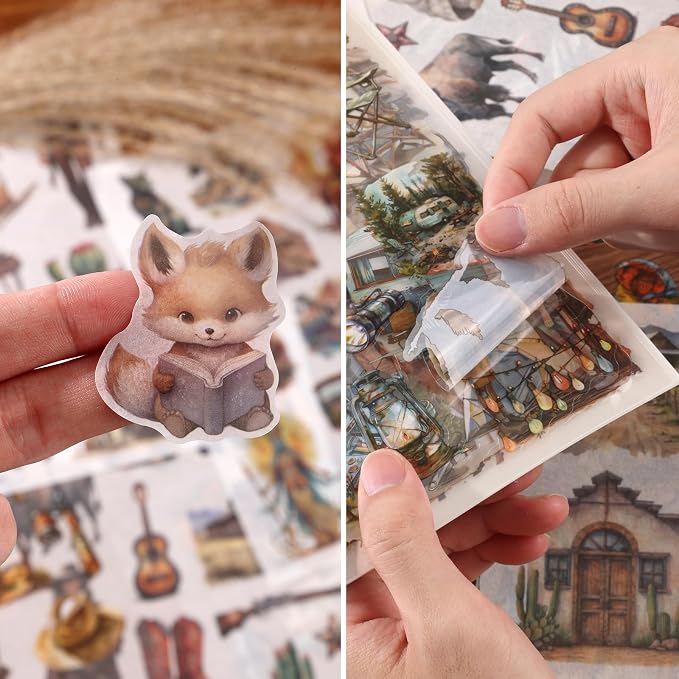 Egypt Travel Scrapbook Stickers 20 Sheets 240 Pre-Cut Washi Stickers PET