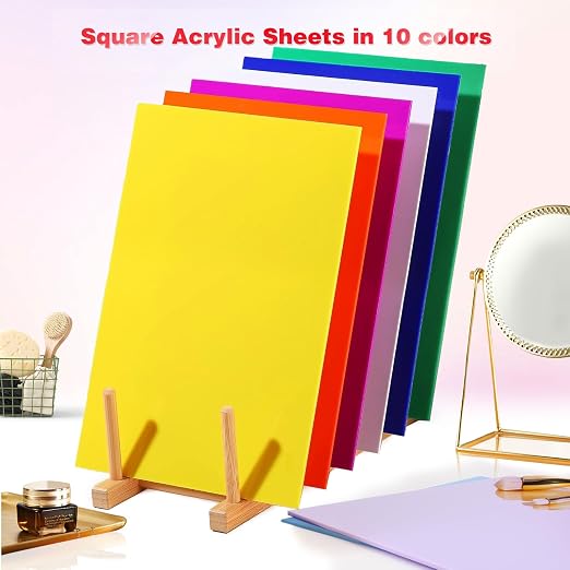Adrattnay Acrylic Sheets 1/8 Thick, Opaque Colored Acrylic Panel