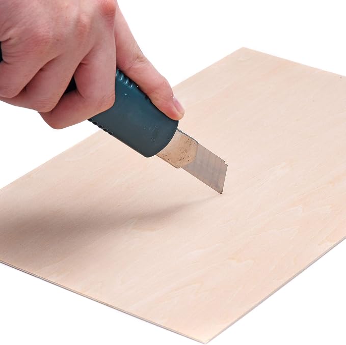 5 Pack 300x200x1.5mm Basswood Plywood Thin Wood Sheets
