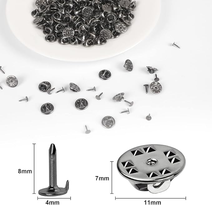 JANYUN 120 Pairs Butterfly Clutch Tie Tacks Pin Back Safty Secure Locking |