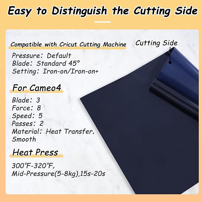HTVRONT Black Flock HTV Heat Transfer Vinyl-12 x 6FT Flock HTV Vinyl Roll