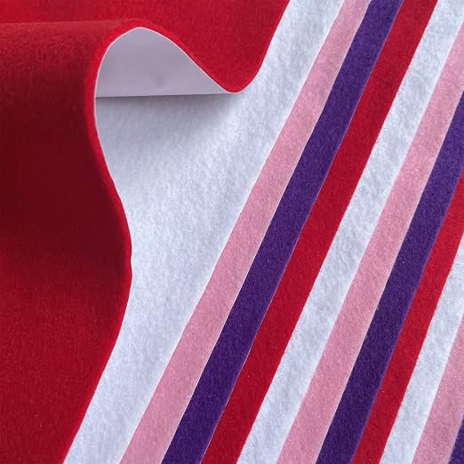 Jtnohx Self Adhesive Felt Sheets, 12 Pieces Felt Fabric