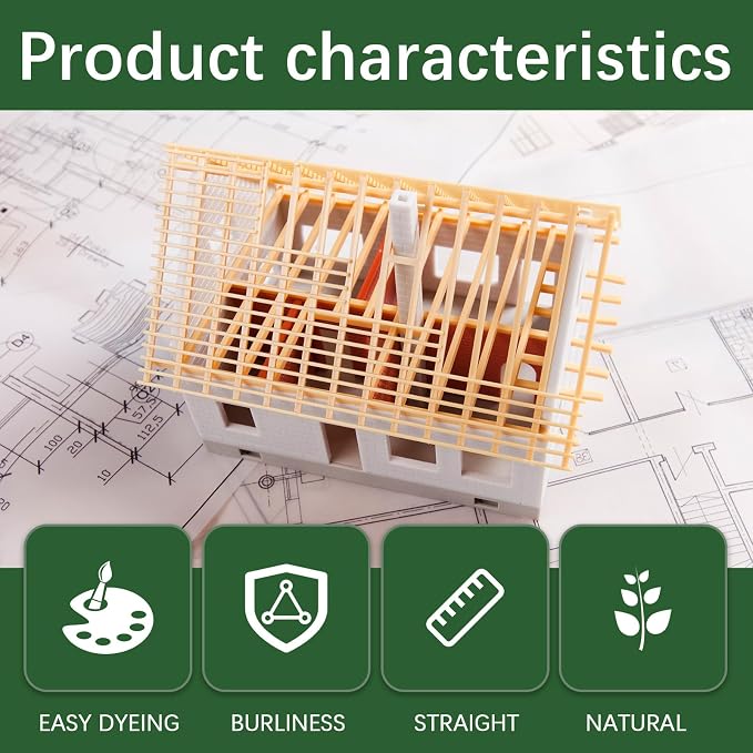 24 Pcs Balsa Wood Sticks 1/2 x 1/2 x 12 Inch balsa Wood Strips Hardwood Square