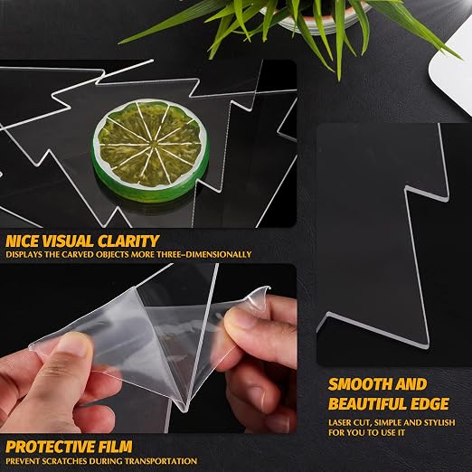 6 Pieces 2 mm Acrylic Sheet Transparent LED Film