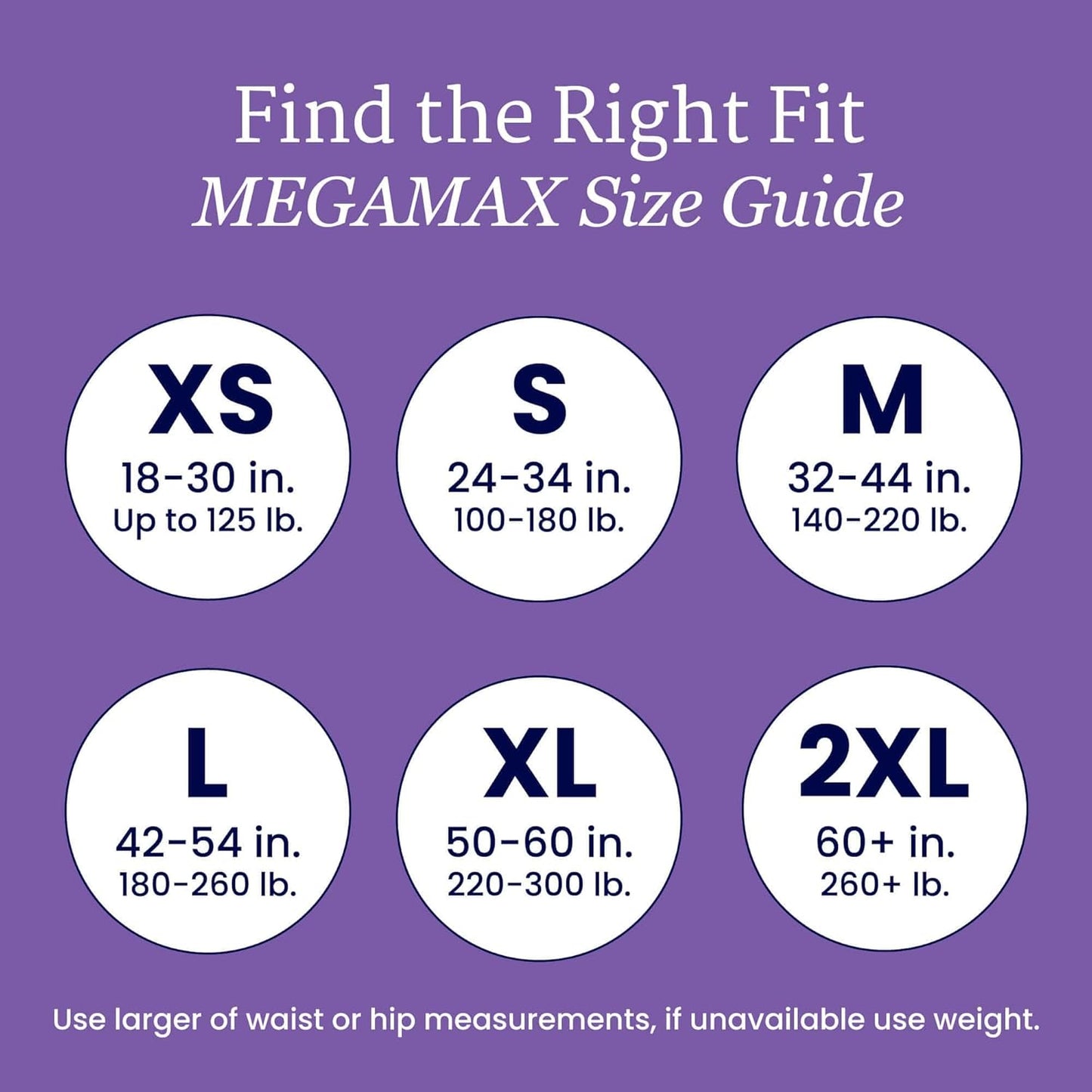NorthShore MegaMax Adult Overnight Diapers, 12-Hour Tab-Style, Medium, 4 Count Starter Pack, Black, 32-44 inches, Unisex Incontinence Underwear