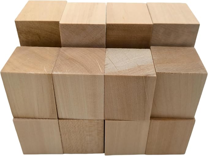 20PCS Carving Blocks, Whittling Wood Carving Kit, Unfinished Wooden Blocks