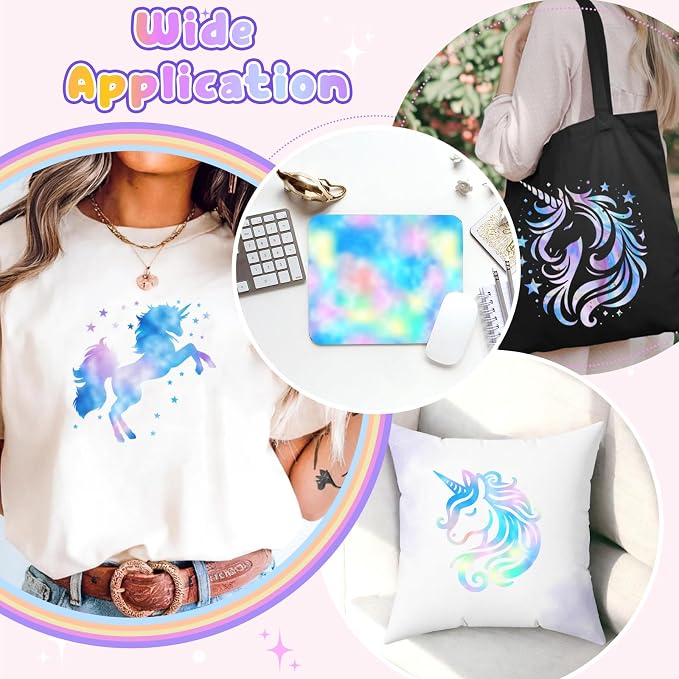 HTVSTD Holographic HTV Heat Transfer Vinyl 10pcs 12×10in Iron on Vinyl |