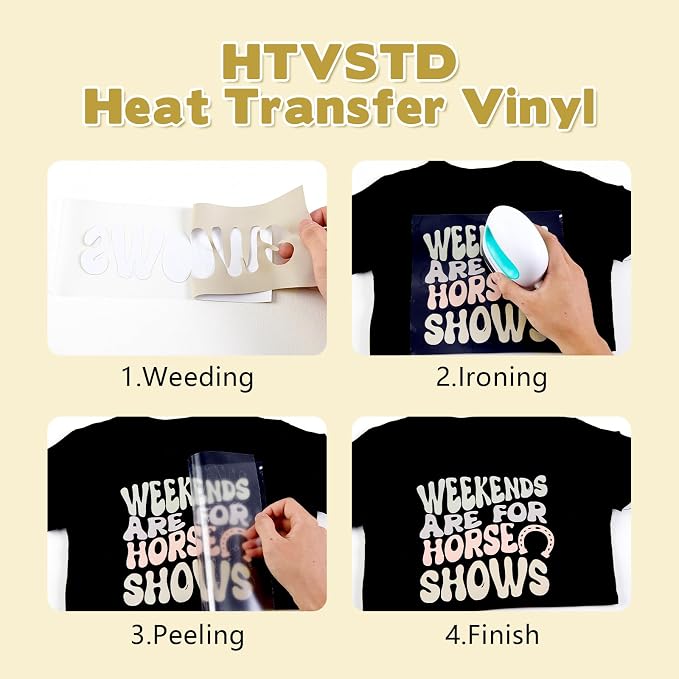 HTVSTD Light Grey Boho HTV Heat Transfer Vinyl 8pcs 12×10in | Vivid Color