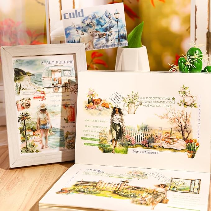 Summer Beach Pre-Cut Journal Sticker Book