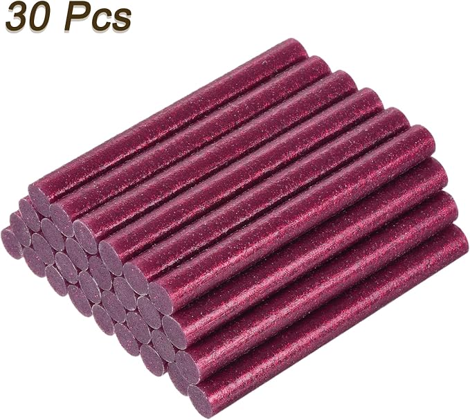 uxcell 30pcs Mini Hot Glue Gun Sticks 4-inch x 0.43-inch High Sticky Large Hot
