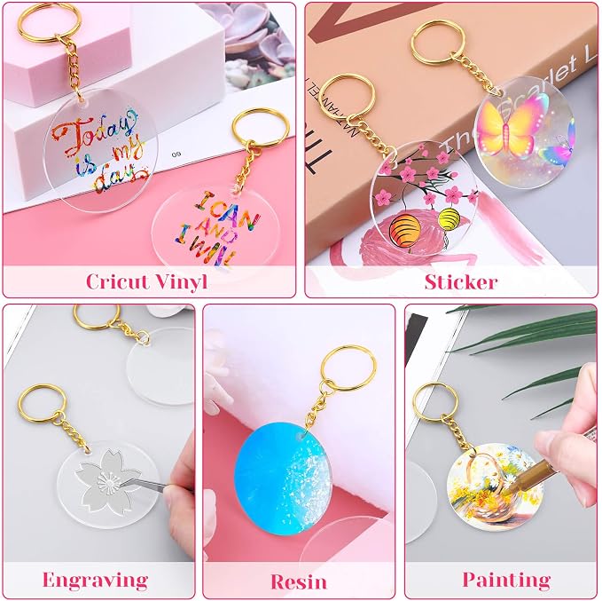 Audab Acrylic Keychain Blanks