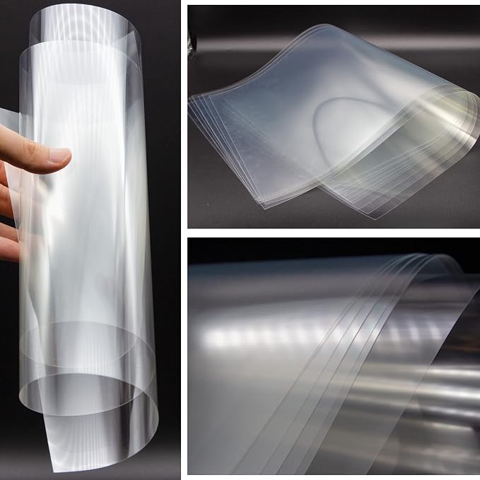 16PCS 6 Mil Blank Mylar Stencil Sheets, 12 X 24 inch Clear Plastic Sheets