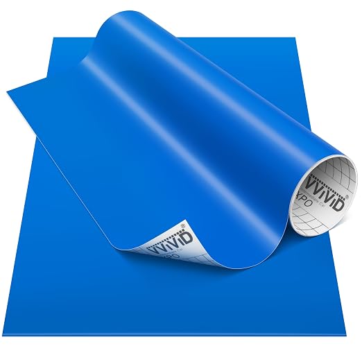 VViViD DECO65 Matte Pastel Gentian Blue Permanent Adhesive Craft Vinyl